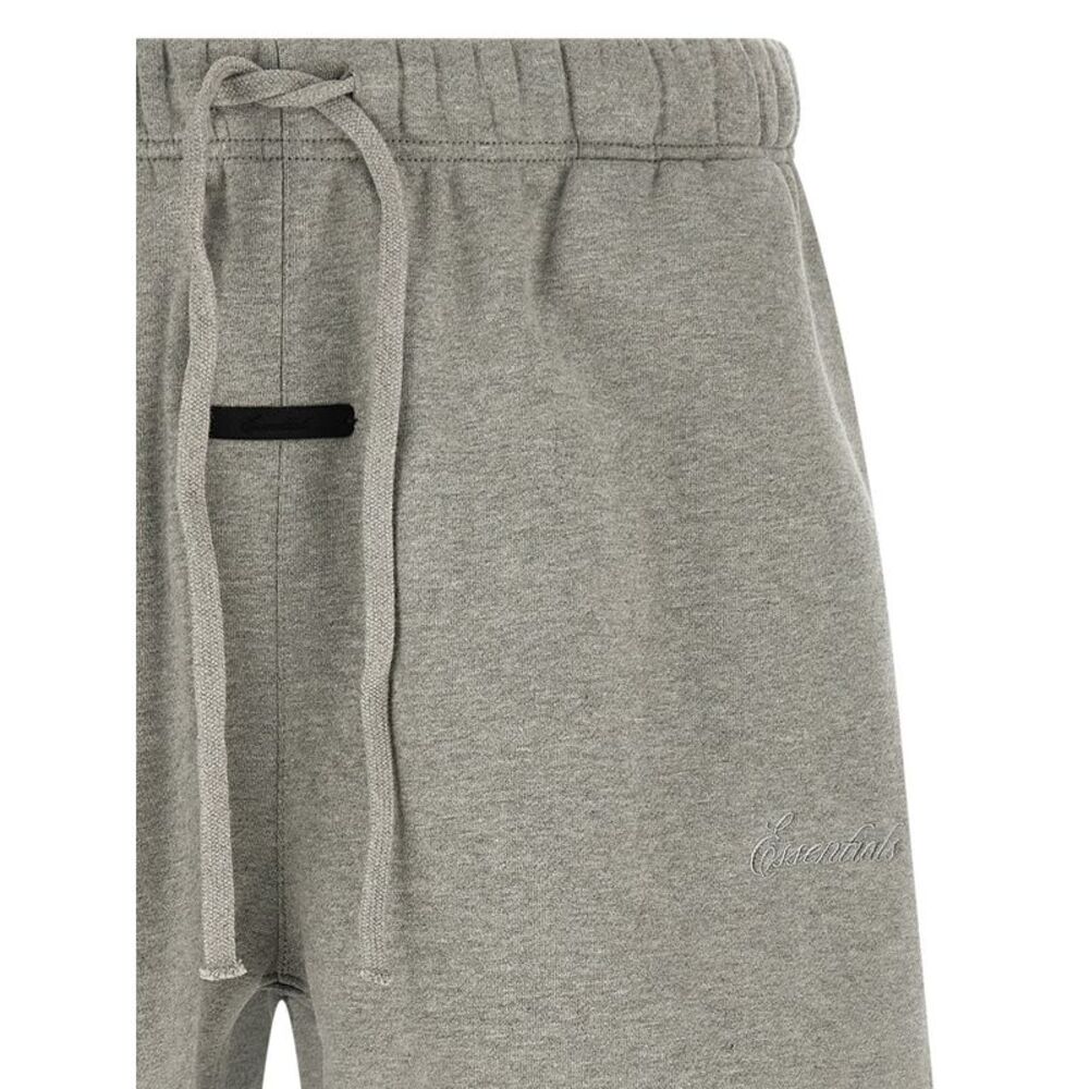 FEAR OF GOD ESSENTIAL Gray Cotton Bermuda Men's Shorts - Picture 3 of 4